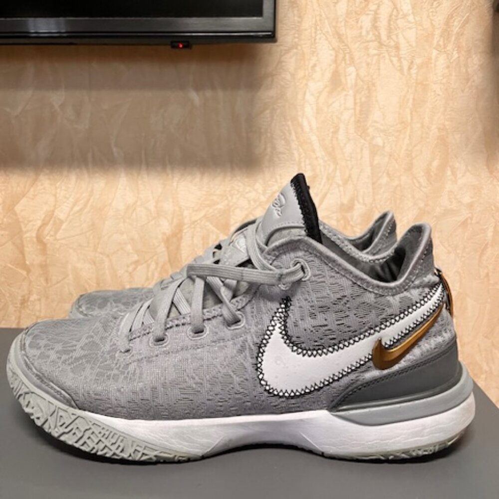 Nike Lebron 20 XX Men's Basketball Shoe Wolf Grey/White-Iron Grey Size 9.5